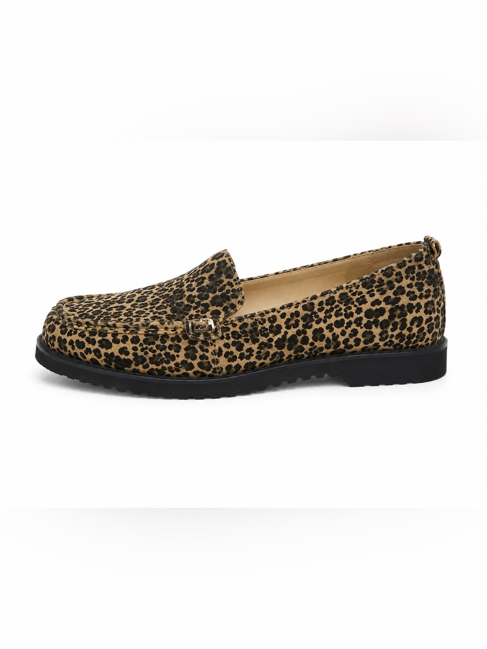 Hush Puppies Leopard Print Slip-On Loafer - Tan/Black